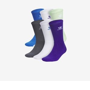 Adidas Men's Multicolor Crew Socks - Pack of 6  3x Pairs